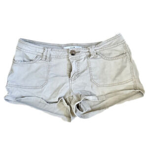 Forever 21 Khaki Tan Cargo Chino Womens short shorts vacation casual neutral